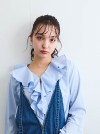 QUEENS COURT/クイーンズコート QUEENS COURT ラッフルフリルブラウス≪手洗い可能≫/507992897
