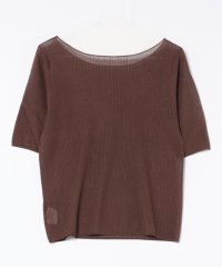 DOUX ARCHIVES /ドゥ アルシーヴ DOUX ARCHIVES シアーリブ5分袖ニット/507993100