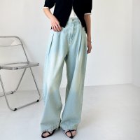 GeeRA/ジーラ GeeRA 2タックワイドデニムパンツ/507993119