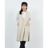 mideu/ミ・デゥー mi・deu・・・ 菱形衿Wクロスロングベスト/507993218