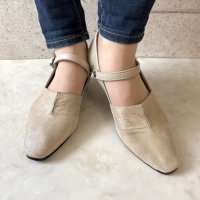 BLANC / BLEU/ブランブルー blanc/bleu 【日本製】【本革】【軽量】【3E幅】ふかふかインソール 2wayストラップ パンプス/507113333