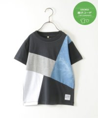 ikka kids/【親子おそろい】ブリーチデニムブロックスTシャツ（120〜160cm） /507810364