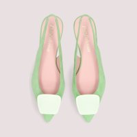 PRETTY BALLERINAS/プリティ・バレリーナ Pretty Ballerinas ELLA suede slingback / エラ スエード スリングバック ポインテッドシューズ/507866277