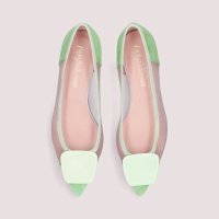 PRETTY BALLERINAS/プリティ・バレリーナ Pretty Ballerinas ELLA suede－mesh / エラ スエード メッシュ ポインテッドシューズ/507866284