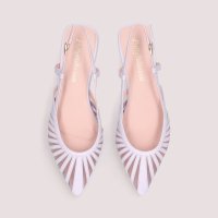 PRETTY BALLERINAS/プリティ・バレリーナ Pretty Ballerinas YVETTE leather－mesh slingback / イヴェット レザー メッシュ スリング/507866292