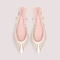 PRETTY BALLERINAS/プリティ・バレリーナ Pretty Ballerinas YVETTE leather－mesh slingback / イヴェット レザー メッシュ スリング/507866292
