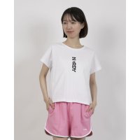 NERDY/ノルディ NERDY W'S VERTICAL BLENK LOGO S/S T－SHIRT 　バーティカル ブレンク ロゴ 半袖 Tシャツ（ブラック）/507875341