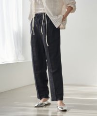 coen/接触冷感リネンレーヨンテーパードパンツ（WEB限定サイズ）/507991904