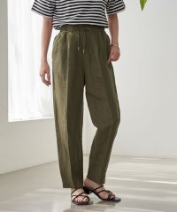 coen/接触冷感リネンレーヨンテーパードパンツ（WEB限定サイズ）/507991904