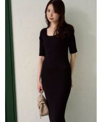 FRAY I.D/バックサテンリボンニットワンピース/507993332