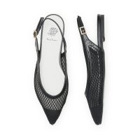 Emma Francis/【25SS】エマ フランシス Emma Francis フィッシュネット バックストラップ フラット ミュール/507993507