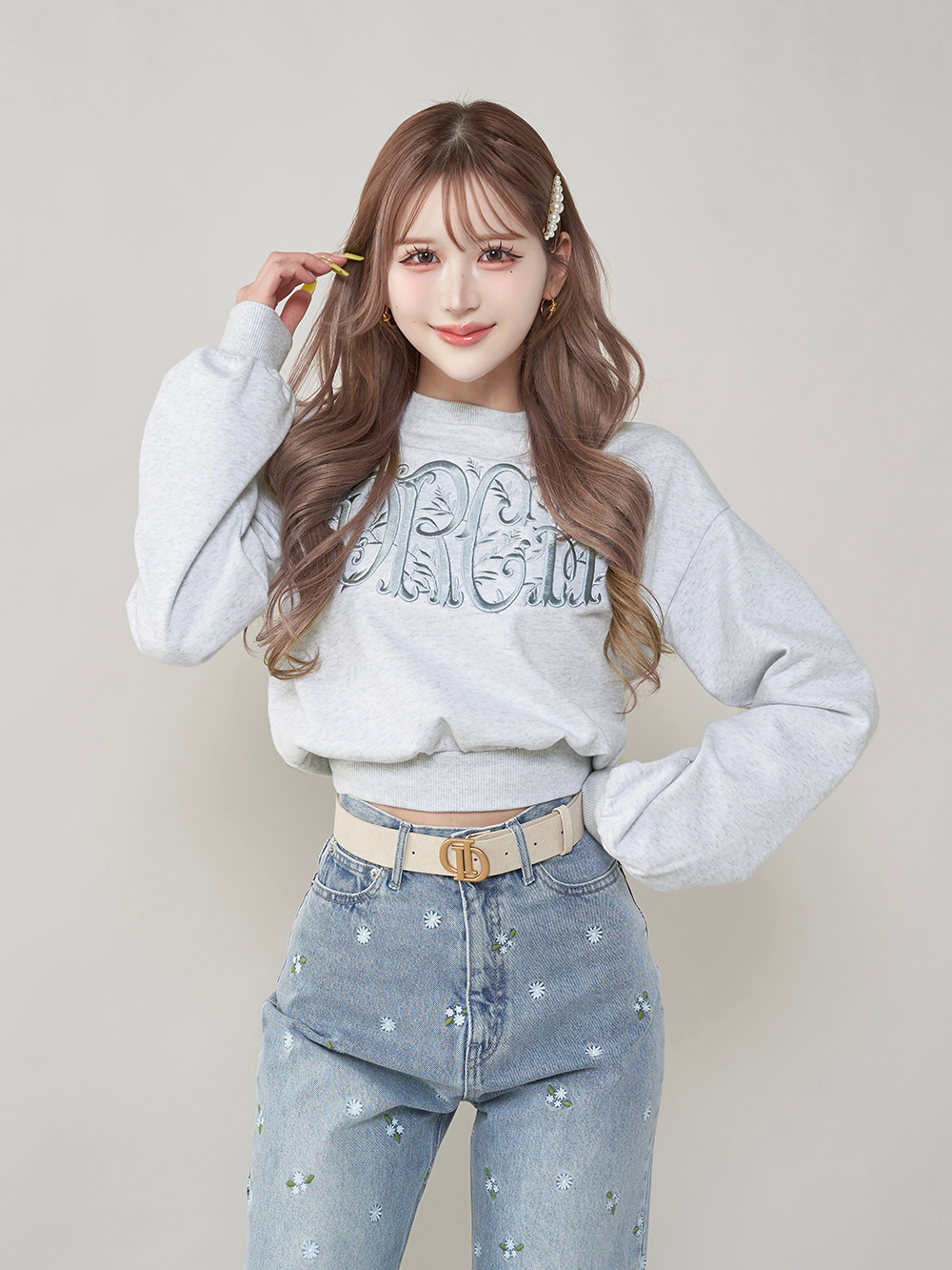 Darich エンブロイダリースウェットトップス 美品 ダーリッチ Darich エンブロイダリースウェットトップス