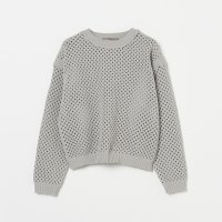 HELIOPOLE/EYELET KNIT CREW NECK/507994064