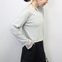 Aletta vita/アレッタ ヴィータ Aletta vita 袖シアーボートネックリブプルオーバー/507994085