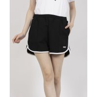 NERDY/ノルディ NERDY W'S BLENK LOGO DOLPHIN SHORTS 　ブレンクロゴドルフィンショーツ（ブラック）/507994356