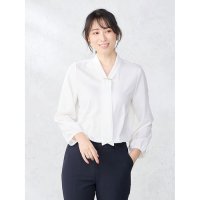 Perfect Suit FActory/パーフェクトスーツファクトリー Perfect Suit FActory バー付きボウタイ ジョーゼットブラウス/507995644