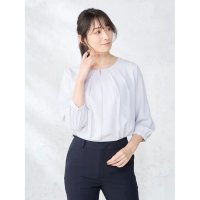Perfect Suit FActory/パーフェクトスーツファクトリー Perfect Suit FActory ビジュー付き フロントタックブラウス/507995658