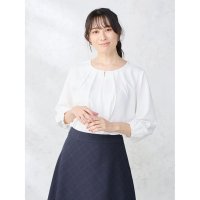 Perfect Suit FActory/パーフェクトスーツファクトリー Perfect Suit FActory ビジュー付き フロントタックブラウス/507995658