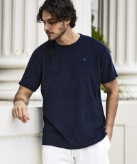 1PIU1UGUALE3 RELAX/ウノ ピゥ ウノ ウグァーレ トレ リラックス 1PIU1UGUALE3 RELAX ブロックパイル半袖Tシャツ/507995694