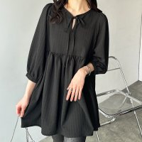 GeeRA/ジーラ GeeRA 前後2WAYチェックペプラムチュニック/507997859