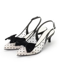 ESPERANZA/リボンチュールレースバックストラップ2WAYパンプス/507998465