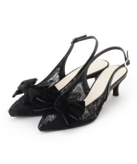 ESPERANZA/リボンチュールレースバックストラップ2WAYパンプス/507998465