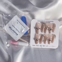 shoppinggo/ショッピングゴー shoppinggo ネイルチップ ショート シンプル ブライダル ハート つけ爪 ネイルアート アートチップ デコチップ オーバル ウエディ/507998536
