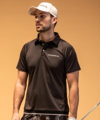 LUXEAKMPLUS/リュクスエイケイエムプラス LUXEAKMPLUS ゴルフ バックロゴ 半袖ポロシャツ(吸水速乾 / UVカット)/507999294