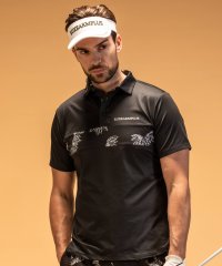 LUXEAKMPLUS/リュクスエイケイエムプラス LUXEAKMPLUS ゴルフ チェストパネル 半袖ポロシャツ(吸水速乾 / UVカット)/507999299