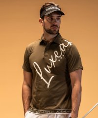LUXEAKMPLUS/リュクスエイケイエムプラス LUXEAKMPLUS ゴルフ カーシブロゴ 半袖ポロシャツ(吸水速乾 / UVカット)/507999301