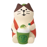 cinemacollection/シネマコレクション cinemacollection concombre お茶でいっぷく福茶園 マスコット 抹茶ラテ猫 デコレ インテリア かわいい グッズ/507999475