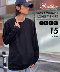 Printstar/プリントスター Printstar 5.6オンス ヘビーウェイト Tシャツ ロンT 長袖 クルーネック ユニセックス 推し活 無地 00102/507816298