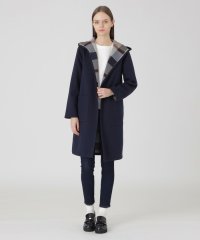 BLUE LABEL CRESTBRIDGE/クレストブリッジチェックリバーシブルダンボールコーディガン/507868689