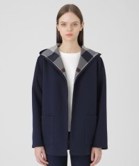 BLUE LABEL CRESTBRIDGE/クレストブリッジチェックリバーシブルダンボールミディ丈コーディガン/507868691