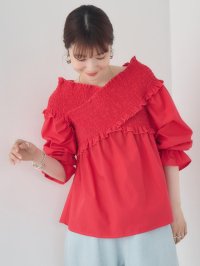 RETRO GIRL/レトロガール RETRO GIRL カシュクールブラウス/507934880