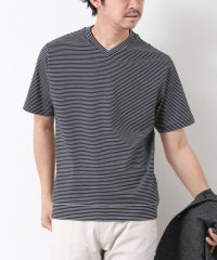 NOLLEY’S goodman/《ビジカジ対応》セミシルケットスムース ボーダー Vネック ドレスTシャツ 25SS/507966915