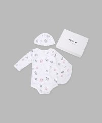agnes b. BABY/ベビー コットン 長袖ボディ・スタイ・帽子 3点セット/507969061