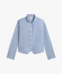 agnes b. FEMME/ストライプ 長袖 スタンドカラー ジャケット "Deauville"/507969065