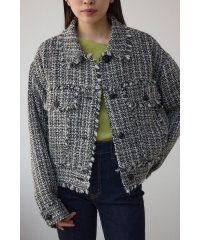 AZUL by moussy/ツイードフリンジジャケット/507993912
