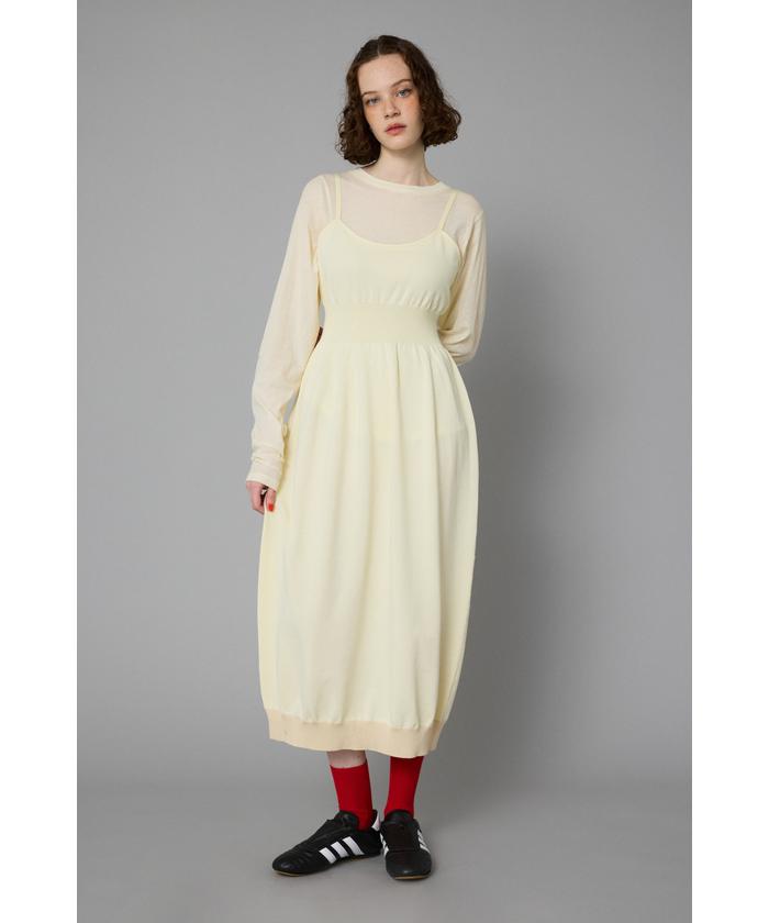 HeRIN.CYE ヘリングドットサイ　ロングワンピース Layered dress(505249459) | ヘリンドットサイ(HeRIN.CYE) - d