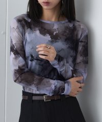 MAISON BREEZE/メゾンブリーズ MAISON BREEZE パワーメッシュプリントクルーネックシアートップス XNN/507994358