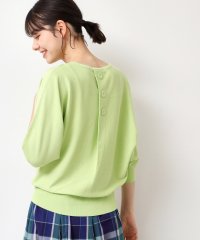 Dessin/【選べる7色展開・洗える】後ろボタンニットプルオーバー七分袖（XS～L）/508000037