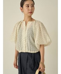 emmi atelier/フロッキードット2wayブラウス/508001501