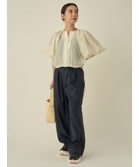 emmi atelier/リネン混ラップワイドパンツ/508001504