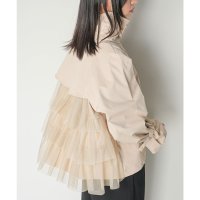 mili an deni/ミリアンデニ mili an deni バックチュールショートトレンチコート/508001521
