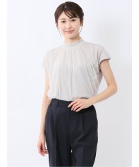 m.f.editorial/チュール ギャザーネック半袖プルオーバー/508001567