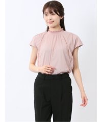 m.f.editorial/チュール ギャザーネック半袖プルオーバー/508001567