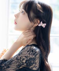 Tika/ティカ Tika ヘアアクセサリーリボンデザインビジュー付きバレッタセット/508001639