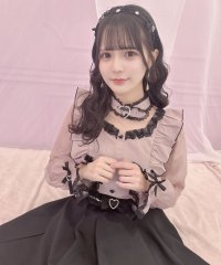 ROJITA/ロジータ ROJITA ハートバックルチョーカーシアースリーブブラウス/508001653