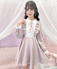 ROJITA/ロジータ ROJITA ロゴ入りネクタイ付きスリーブデザインワンピース/508001655